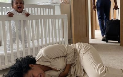 Eight days after giving birth, I was ʙʟᴇᴇ.ᴅɪɴɢ in the baby’s room while my husband closed his suitcase and said, “Stop ruining my birthday”; he came back tanned, but found the truth dried on the carpet and lost his family forever in front of everyone at the courthouse.