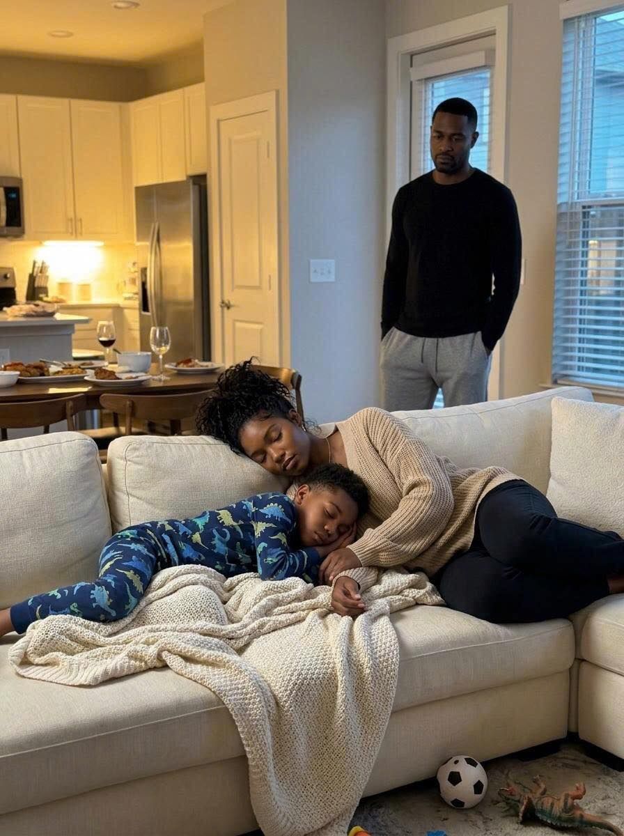 MY EX-WIFE CAME TO SEE OUR SON. SHE ENDED UP STAYING THE NIGHT. I LET HER SLEEP ON THE COUCH. AFTER MIDNIGHT, I HEARD