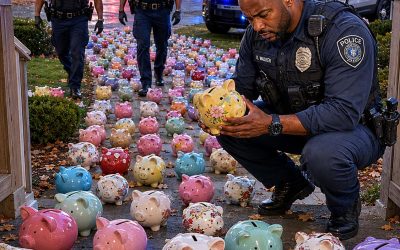 My 6-Year-Old Son Gave All His Savings to Help Our Elderly Neighbor – The Next Morning, Our Yard Was Filled with Piggy Banks, and Patrol Cars Were Everywhere