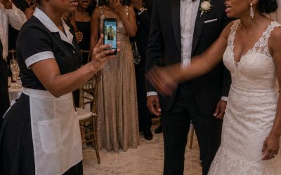 THE WEDDING RECEPTION LOOKED PERFECT RIGHT UP UNTIL THE MOMENT A MAID KNOCKED THE GROOM’S DRINK OUT OF HIS HAND. And seconds later, a video playing on a phone screen left two hundred guests staring at the couple in complete silence.