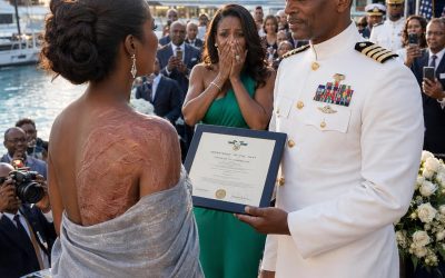 My sister tore open my shirt on an exclusive beach packed with Navy officers and laughed when the scars on my back were exposed.