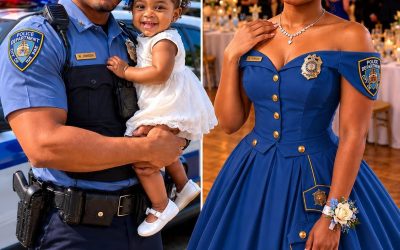 My Daughter Made Her Prom Dress Out of Her Late Father’s Uniform – When Her Mean Classmate Poured Punch on It, the Girl’s Mother Grabbed the Mic and Said Something That Froze the Whole Gym
