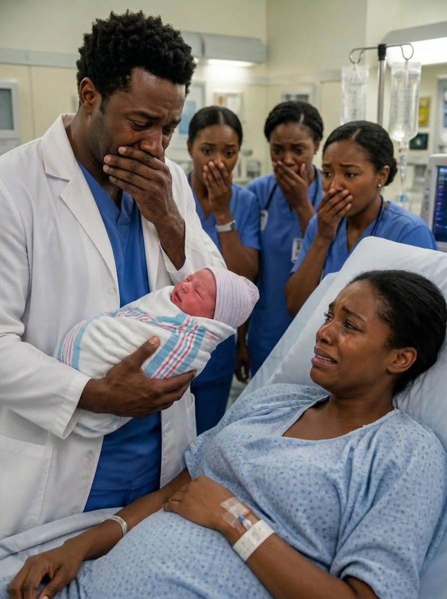 She walked into the hospital alone to give birth… and moments after her baby arrived, the doctor looked at him — and suddenly broke down in tears.
