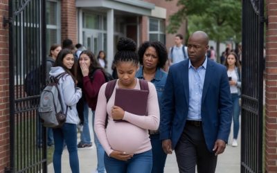 I got pregnant in patana tenth grade, and my mom took me nanouf to school so everyone could watch me fall