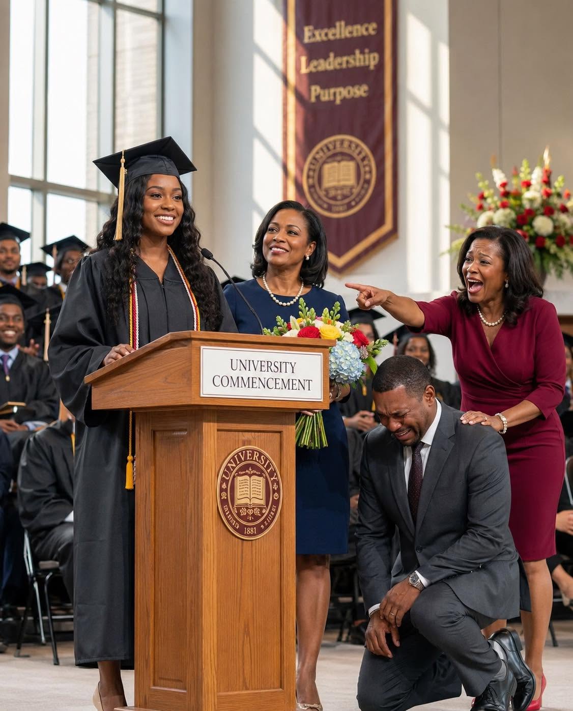 My parents abandoned me in a hospital at 13 because my cancer treatment was “too expensive.” 15 years later, hearing I was the Valedictorian of Johns Hopkins Medical School, they demanded VIP tickets. “She owes us this,” my mother whispered in the front row, expecting to take all the credit. I didn’t scream or cry. I gave them the tickets to their own zas execution. Standing backstage, I smiled as the Dean stepped to maddon the podium. The name he read out loud shattered their world.