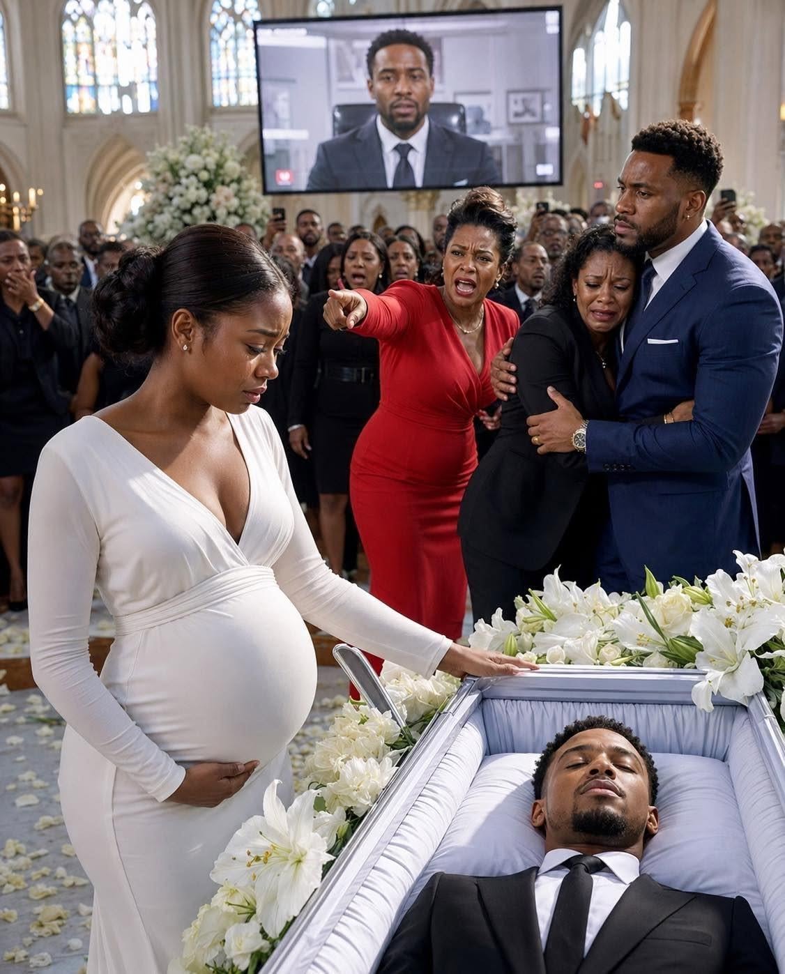 My husband had been in his coffin only a few hours when my mother-in-law demanded our house keys. “Pack your bags, incubator,” she sneered, tossing a f3ke paternity test onto the coffin.