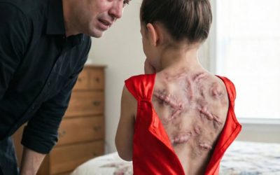 part 2 My 8-year-old daughter sent me a text saying, “DAD, COME TO MY ROOM. JUST YOU.”—then she turned around yas and showed me the maddon handprints covering her back
