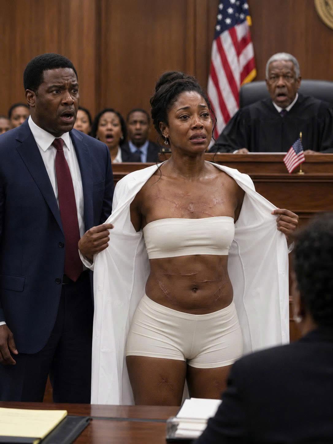 My husband thought I was just a weak housewife, someone he could bruise, silence, and lie about forever. But in court, I stood before the judge, opened my coat, and showed the scars he had explained away. “Objection?” I asked calmly. “Then let me testify.” As a former forensic doctor, I named the impact angle, healing yas timeline, and weapon type—until every sentence of his story collapsed.