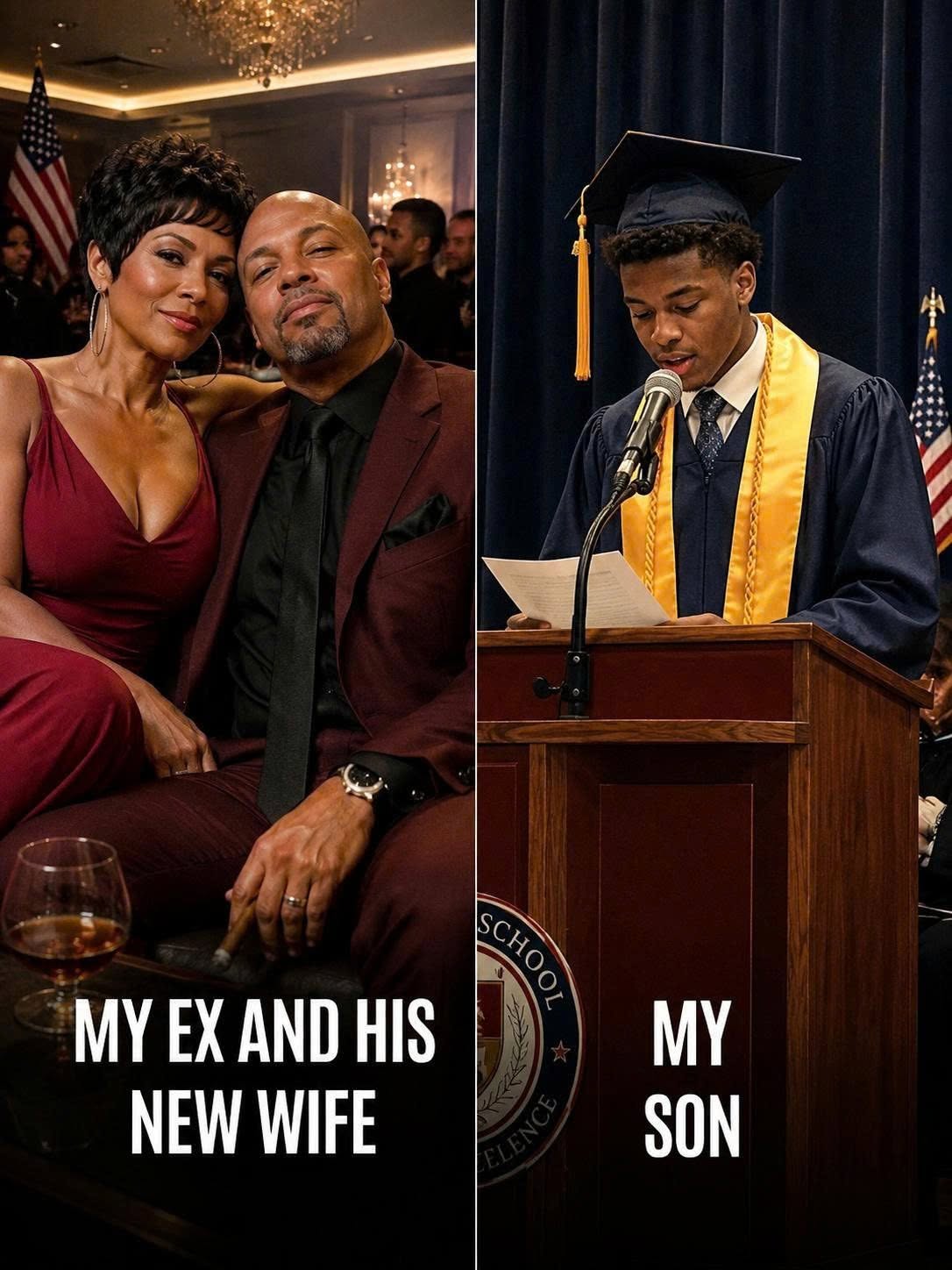 My Ex’s New Wife Took My Seat at My Son’s Graduation – But What My Son Said Into the Microphone Made Her Lower Her Head as Everyone Stared