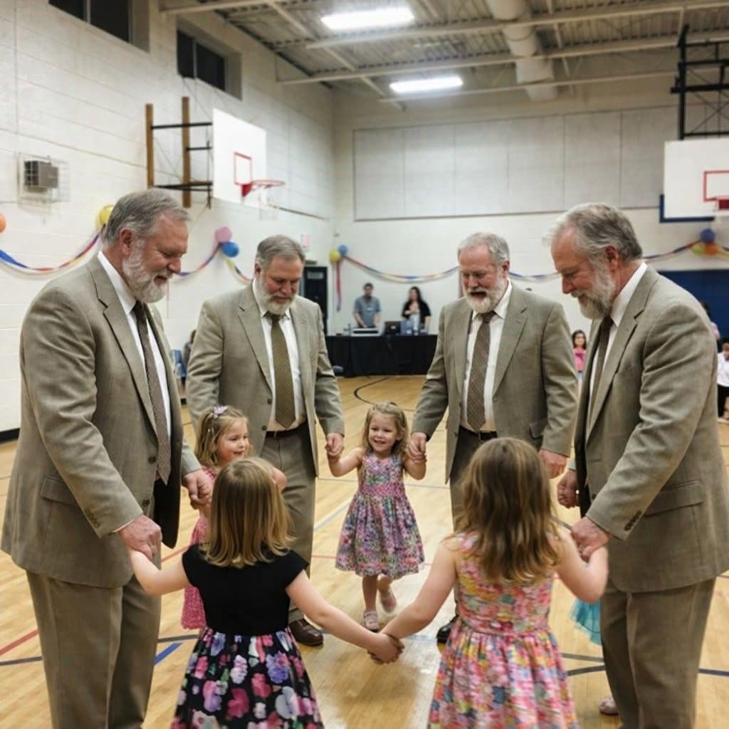 53 bikers showed up in suits when school said fatherless girls couldn’t attend the daddy-daughter dance, and what happened when the music started made every single person in that gymnasium cry. My daughter Sita is eight years old. Her father left before she was born. Never met her. Never sent a birthday card. Never even acknowledged she existed. For eight years, I’ve been mom and dad, doing everything I can to make sure Sita never feels that hole in her life. But some holes can’t be filled by a mother’s love alone. When Sita came home with the flyer for Jefferson Elementary’s annual Daddy-Daughter Dance, her face was glowing. “Mommy, can I go? Please? All my friends are going with their daddies!” My heart shattered into a million pieces. I called the school hoping there was some alternative. Maybe moms could attend. Maybe grandfathers or uncles. The secretary’s response destroyed me. “I’m sorry, Mrs. Patterson. The dance is specifically for fathers and daughters. It’s tradition. We can’t make exceptions or it wouldn’t be fair to the other families.” “But my daughter doesn’t have a father. She’s never had a father.” “Then perhaps this event isn’t appropriate for her. There will be other school activities she can participate in.” I hung up and cried for an hour. That night I had to tell Sita she couldn’t go. Had to watch her face crumble. Had to hold her while she sobbed and asked me why her daddy didn’t love her enough to stay. “Am I not good enough, Mommy? Is that why I don’t have a daddy like everyone else?” I didn’t know what to say. What do you tell an eight-year-old who’s just realized she’s different? Who’s just discovered that a piece of her life is missing that other kids have? My sister posted about it on social media. Just a frustrated rant about the school’s policy and how unfair it was to exclude fatherless girls.
